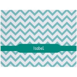 Frisco 11 Frisco Personalized Subtle Chevron Soft Fleece Cat & Dog Blanket, 30" X 40"