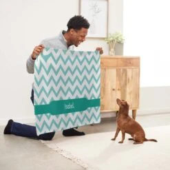 Frisco Personalized Subtle Chevron Soft Fleece Cat & Dog Blanket, 30" X 40" 13 Frisco Personalized Subtle Chevron Soft Fleece Cat & Dog Blanket, 30" X 40" -Frisco 304003 PT5. AC SS1800 V1637610297