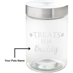 Frisco Paw Print Glass Personalized Treat Jar With Lid, 5 Cup, 40oz 9 Frisco Paw Print Glass Personalized Treat Jar With Lid, 5 Cup, 40oz -Frisco 309522 PT2. AC SS1800 V1645206122
