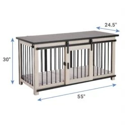 Frisco "Rockford" Dog Crate Credenza & Mat -Frisco 315187 PT3. AC SS1800 V1634217787