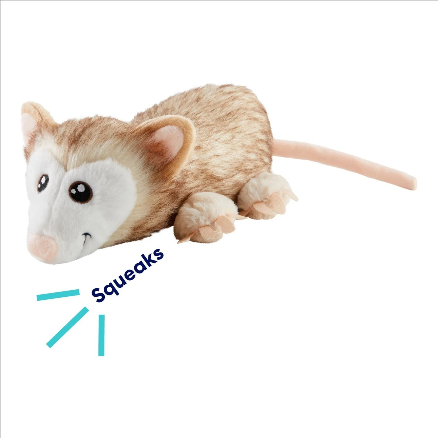 Frisco Realistic Opossum Plush Squeaky Dog Toy 5 Frisco Realistic Opossum Plush Squeaky Dog Toy - Image 3