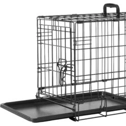 Frisco Eyelash Orthopedic Dog Crate Mat & Frisco Fold & Carry Single Door Collapsible Wire Dog Crate -Frisco 319010 PT5. AC SS1800 V1631628388
