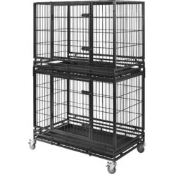 Frisco Ultimate Lightweight Heavy Duty Foldable & Stackable Steel Metal Single Door Dog Crate -Frisco 326416 PT5. AC SS1800 V1646859692