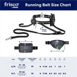 Frisco Outdoor Running Belt With Bungee Dog Leash -Frisco 331408 PT1. AC SS1800 V1663342667