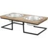 Frisco Premium Wood Elevated Stainless Steel Double Diner Dog & Cat Bowl 1 Frisco Premium Wood Elevated Stainless Steel Double Diner Dog & Cat Bowl -Frisco 331490 MAIN. AC SS1800 V1657656892