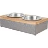 Frisco Premium Stainless Steel Double Diner Dog & Cat Bowl, Black -Frisco 331532 MAIN. AC SS1800 V1657656874