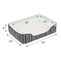 Frisco SW Stripe Rectangular Dog & Cat Cuddler -Frisco 333893 PT1. AC SS1800 V1661364033