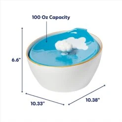 Frisco Ceramic Clouds Dog & Cat Fountain -Frisco 355803 PT1. AC SS1800 V1670518611