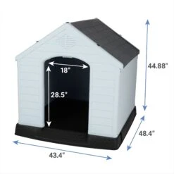 Frisco Plastic Outdoor Dog House With Elevated Platform -Frisco 370363 PT1. AC SS1800 V1661279387