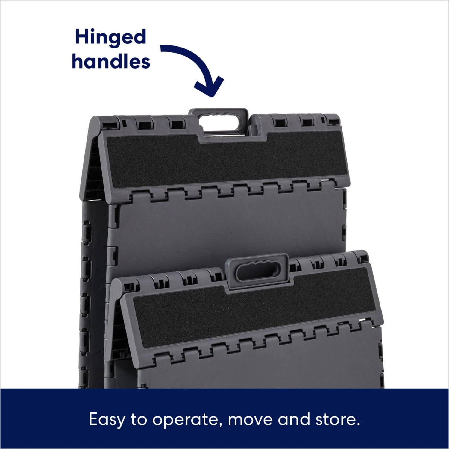 Frisco Foldable Cat & Dog Plastic Stairs, Grey 5 Frisco Foldable Cat & Dog Plastic Stairs, Grey - Image 3