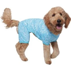 Frisco Blue Ocean Waves Dog & Cat Jersey PJs -Frisco 556142 PT3. AC SS1800 V1674829131