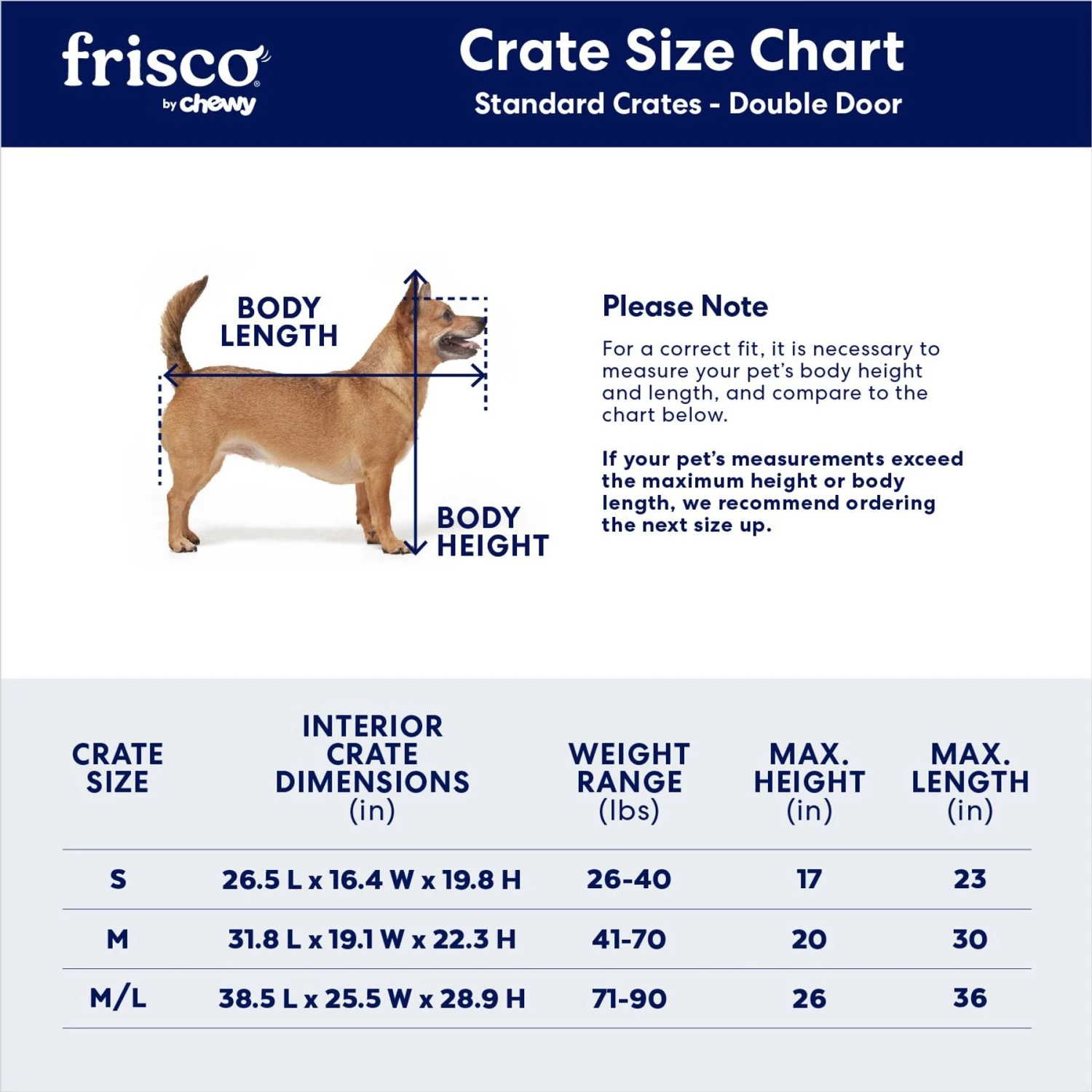 Frisco Double Door Wood & Metal Furniture Style Dog Crate 5 Frisco Double Door Wood & Metal Furniture Style Dog Crate - Image 3