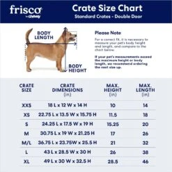 Frisco Fold & Carry Double Door Collapsible Wire Dog Crate -Frisco 88789 PT2. AC SS1800 V1667228179