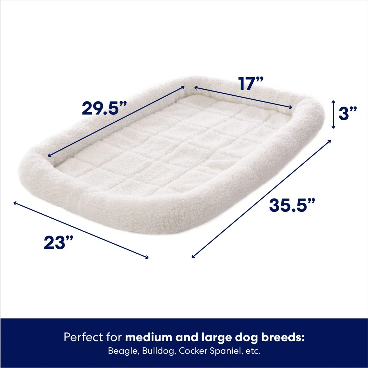 Frisco Quilted Dog Crate Mat 4 Frisco Quilted Dog Crate Mat - Image 2