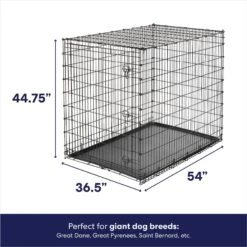Frisco Heavy Duty Single Door Wire Dog Crate & MidWest Quiet Time Fleece Dog Crate Mat -Frisco 933510 PT2. AC SS1800 V1692304490
